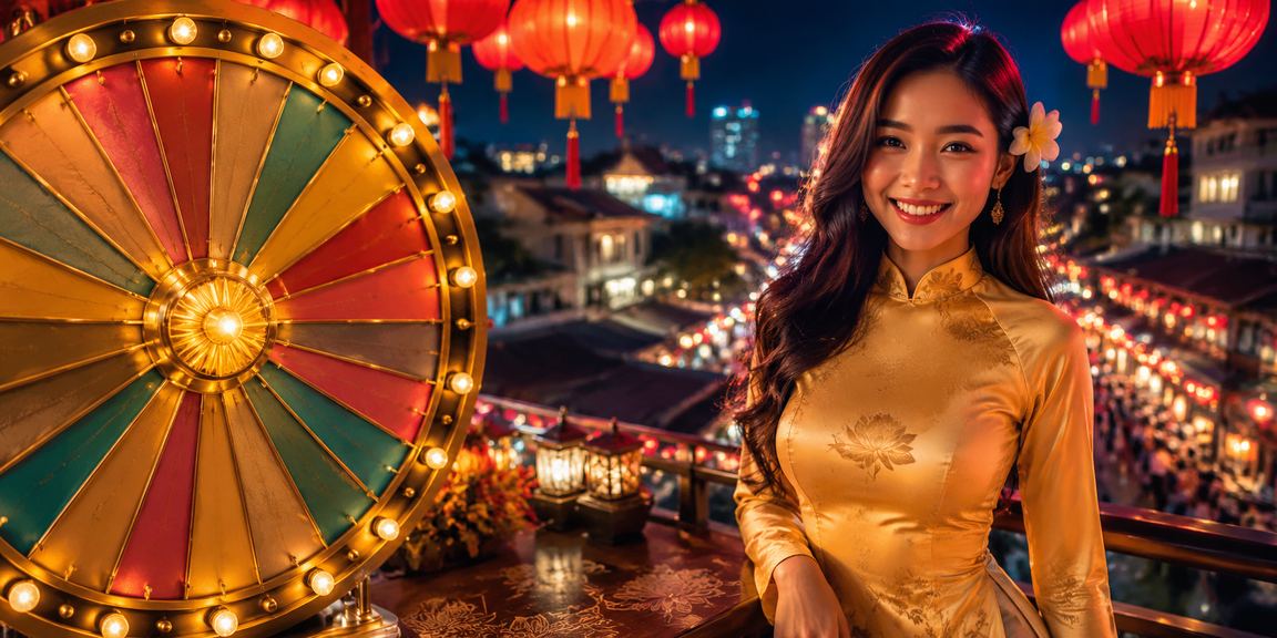 Chợ đêm Hà Nội tấp nập với hoạt động rút thăm may mắn, gợi liên tưởng đến lucky draw trực tuyến tại xsmienbac