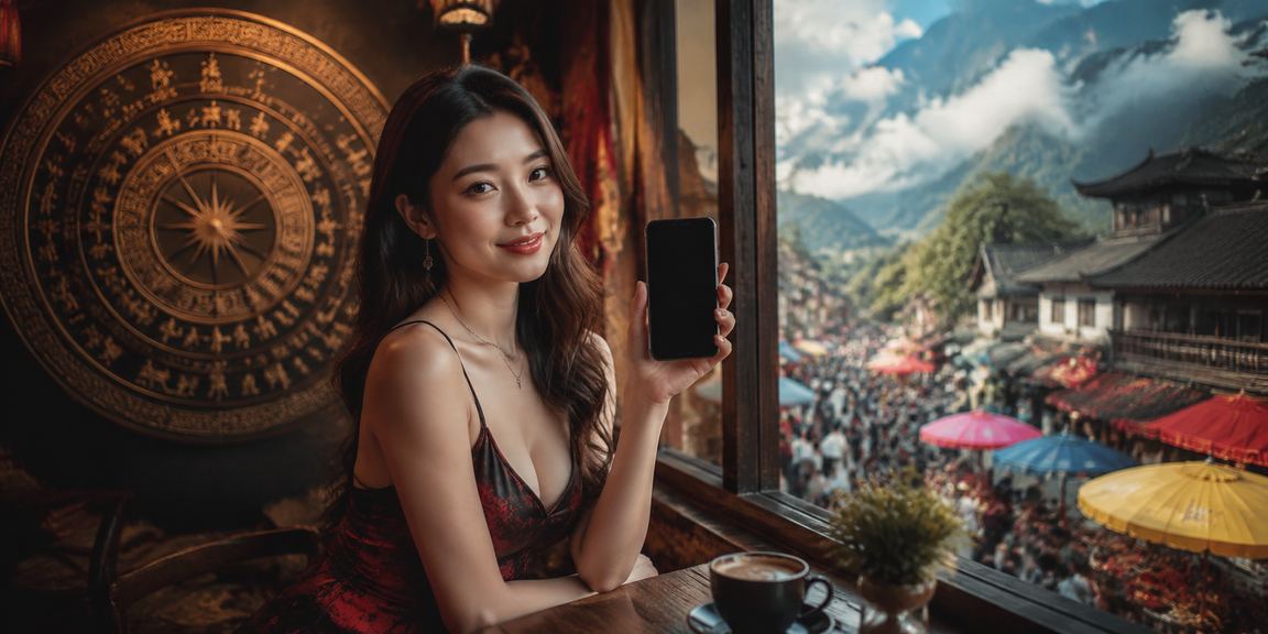Người dùng Việt Nam tra cứu FAQ xsmienbac trên điện thoại tại quán cà phê